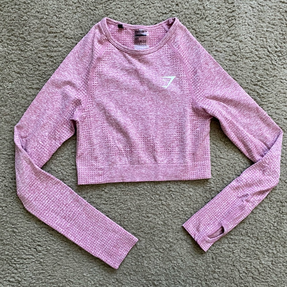 Cropped Long-Sleeve Gymshark Top